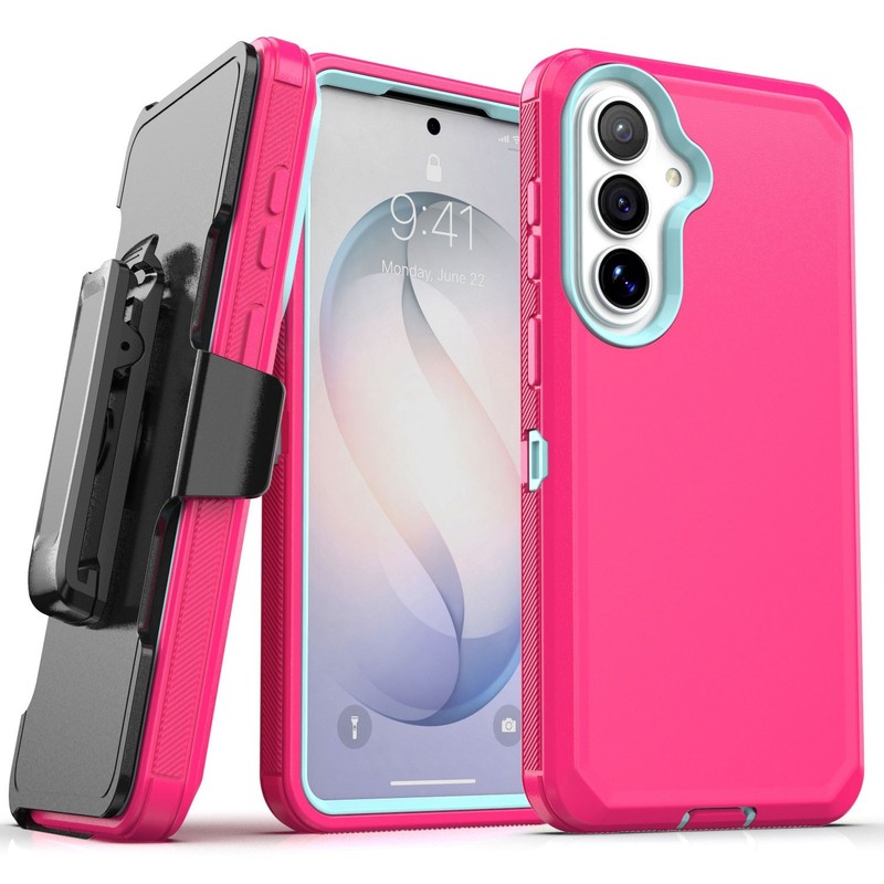 For Samsung Galaxy S26/Plus/Ultra Rubber Phone Case Shockproof Cover Belt Clip