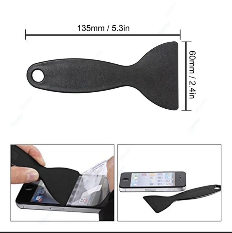 For iPhone Screen Protector Instal Carbon Fiber Plastic Scraper Repair Tools 3PC gallery