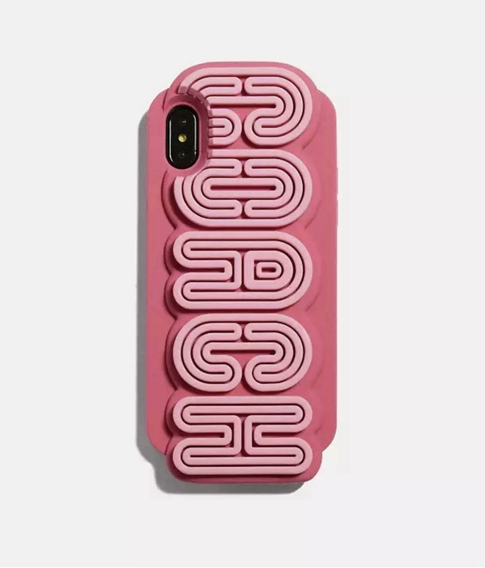 Coach Outlet IPHONE X/XS CASE 72470 MC/D3 Multicolor/Dark Pink