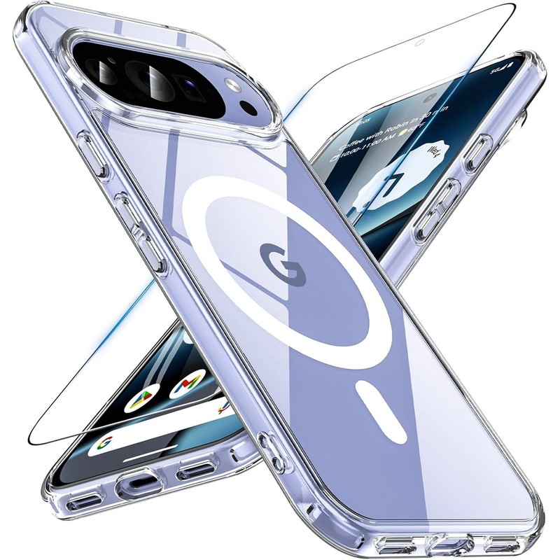For Google Pixel 10 Pro XL Case Phone Mag Safe Cover Shockproof+Screen Protector