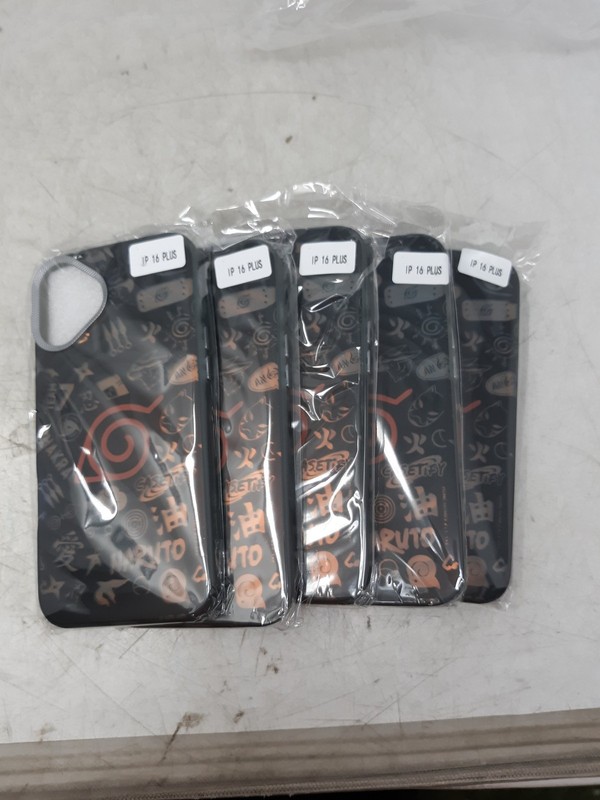Naruto IP 16 PLUS Phone Case Cover Anime Design Protective Shell – Lot of 5