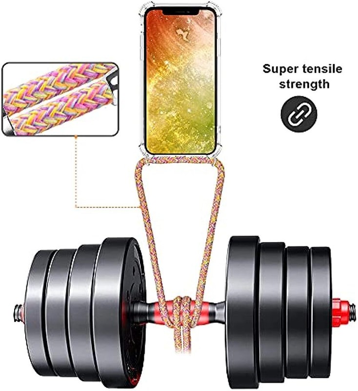 For Moto G Pro 2020 Shockproof Clear Anti-Scratch Case CrossBody Lanyard Strap gallery