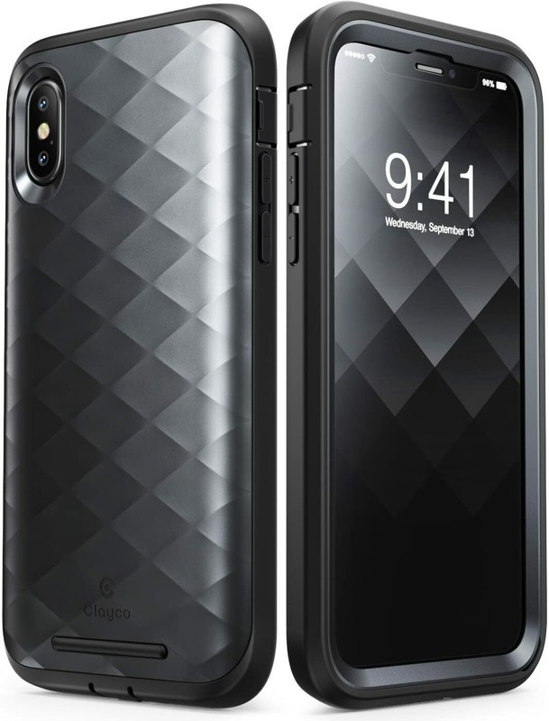 Clayco for iPhone Xs & iPhone X, Full-Body Rugged Case Tri-Layer Defense Shell gallery