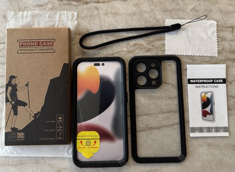 iPhone 15 Pro Case – IP 68 Waterproof – Shockproof Bumper – New in Box