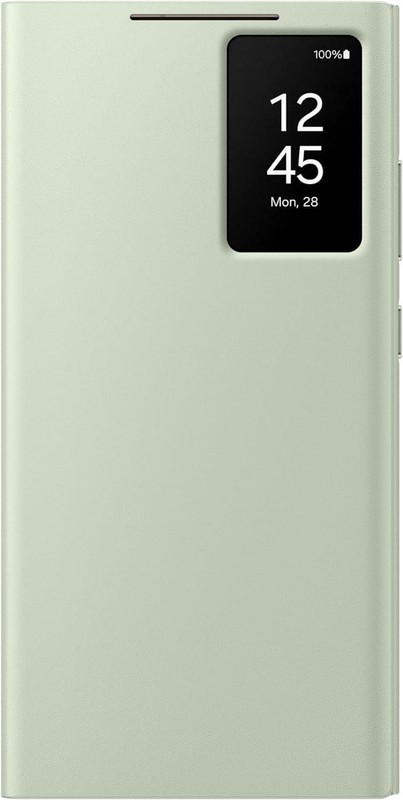 Genuine / Official Samsung Galaxy S24 Ultra Smart View Wallet Case Light Green