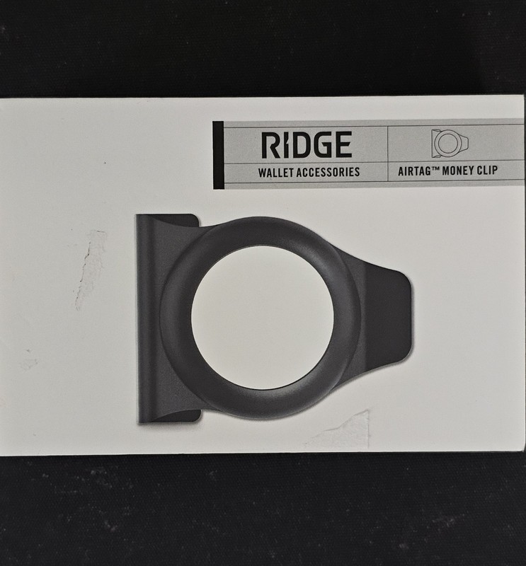 The Ridge Wallet – AirTag Money Clip – Black