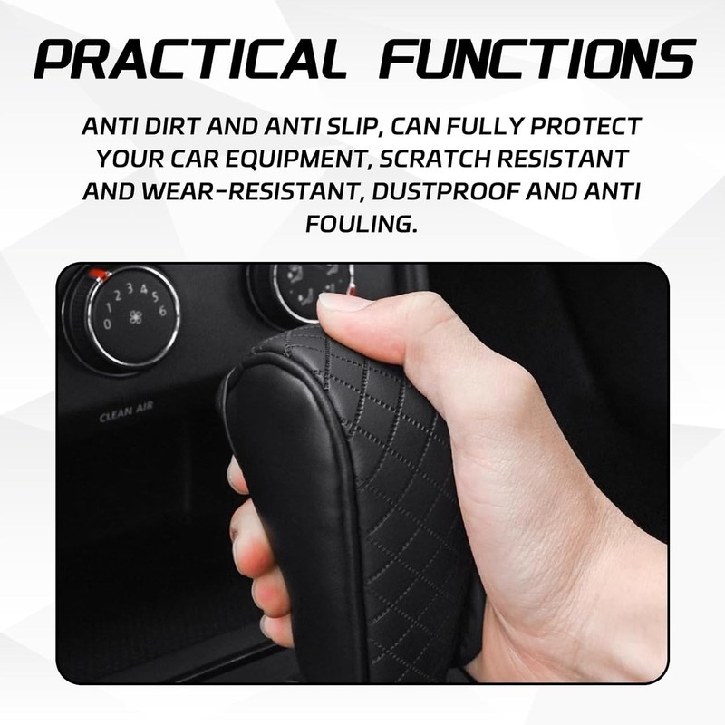 Universal Leather Gear Shift Cover Anti Slip Shifter Protector gallery