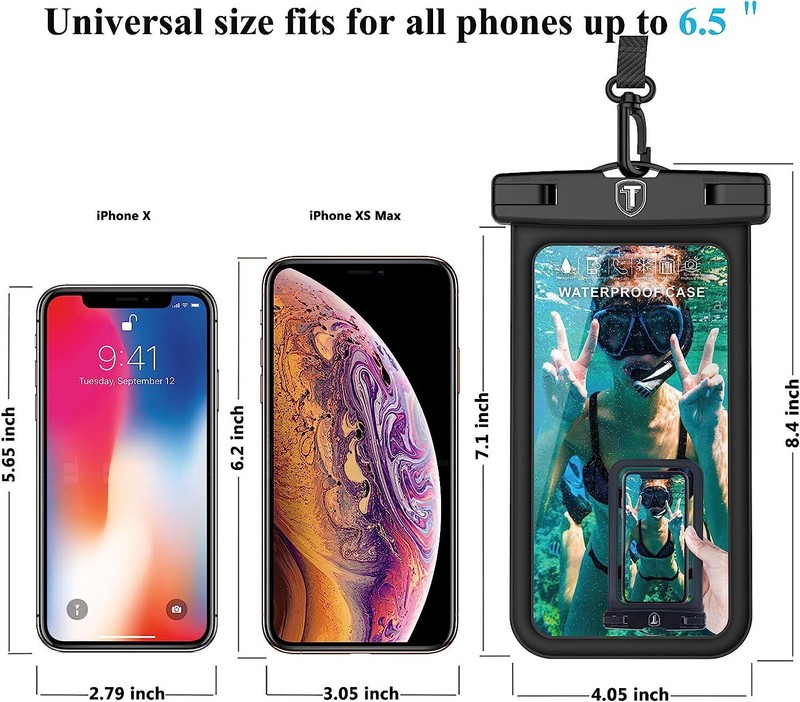 Waterproof Cell Phone Pouch Floating Case Dry Bag w/Arm Band For iPhone Samsung gallery