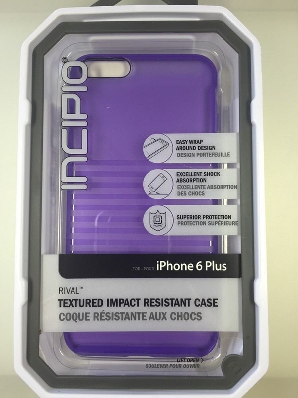 New OEM Incipio Rival Slim Transparent Case for Apple iPhone 6+/6s Plus Purple !