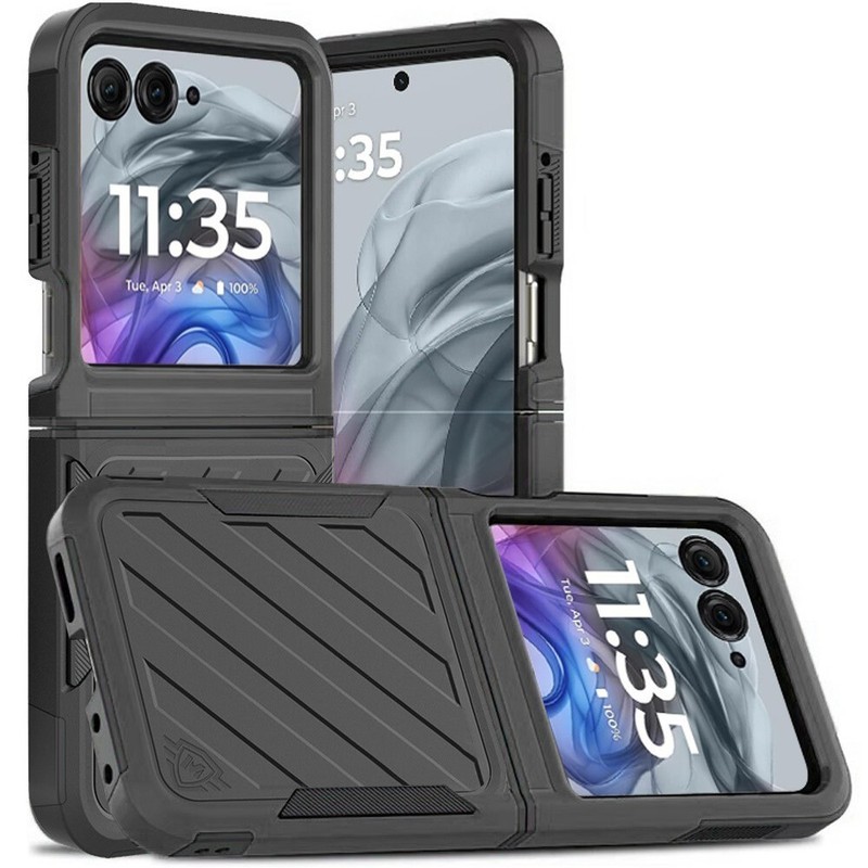For Motorola Razr 2026 Phone Case Noble Lined Shockproof Dual Layer Hybrid Cover