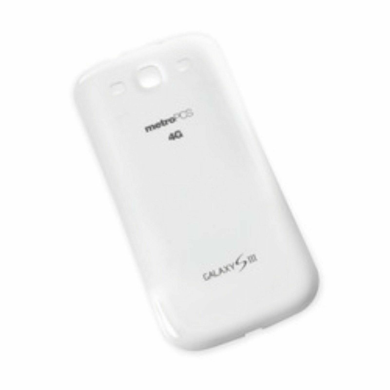GENUINE Samsung Galaxy S3 S III SCH-i535 metroPCS BATTERY COVER Door WHITE back