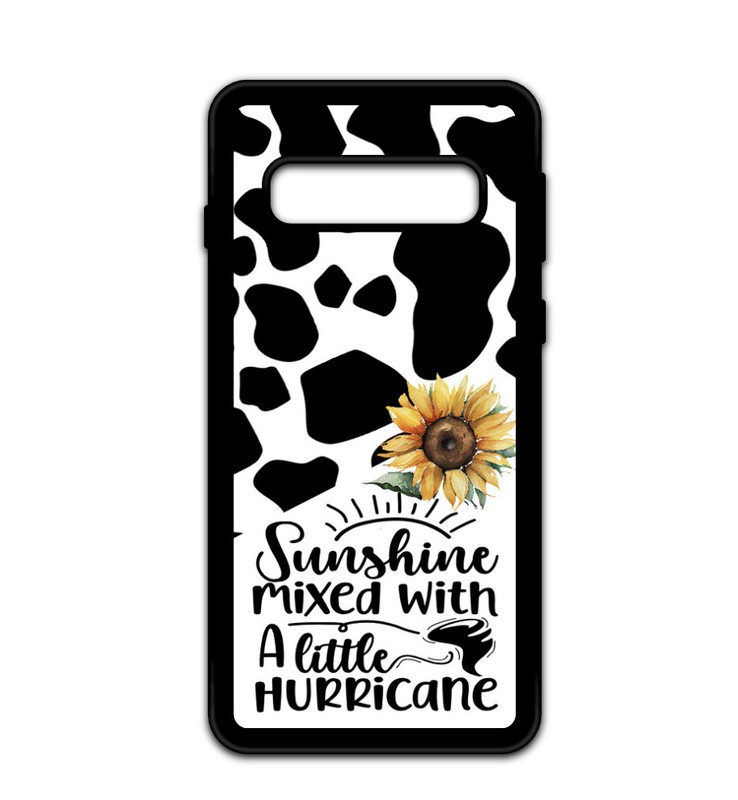 Cow Print Western Cowgirl Sunflower Phone Case for Galaxy Shockproof Durable gallery