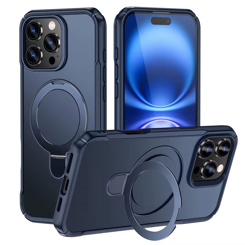 MagSafe Wireless Charging Foldable Stand Case for iPhone Magnetic Anti-Slip.