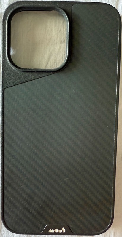 Mous Aramid Fibre Protective Phone Case, Black – iPhone 14 Pro Max – Free Ship