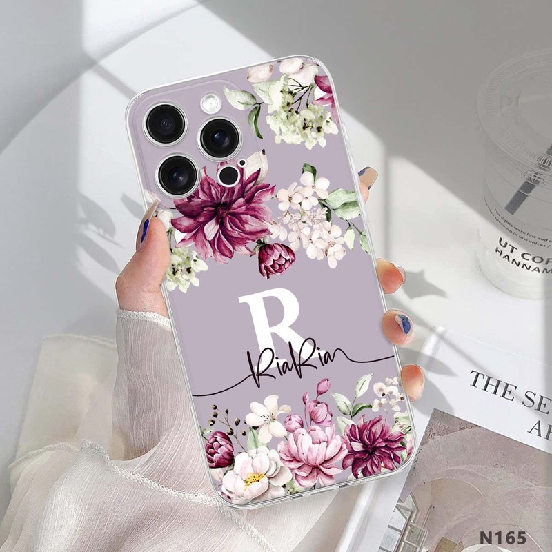 Soft Phone Case For iPhone 16 Pro Max 14 15 13 16e Custom Name Shockproof Cover