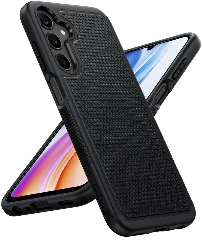 FNTCASE for Samsung Galaxy A25 Case: 5G For A25, Black