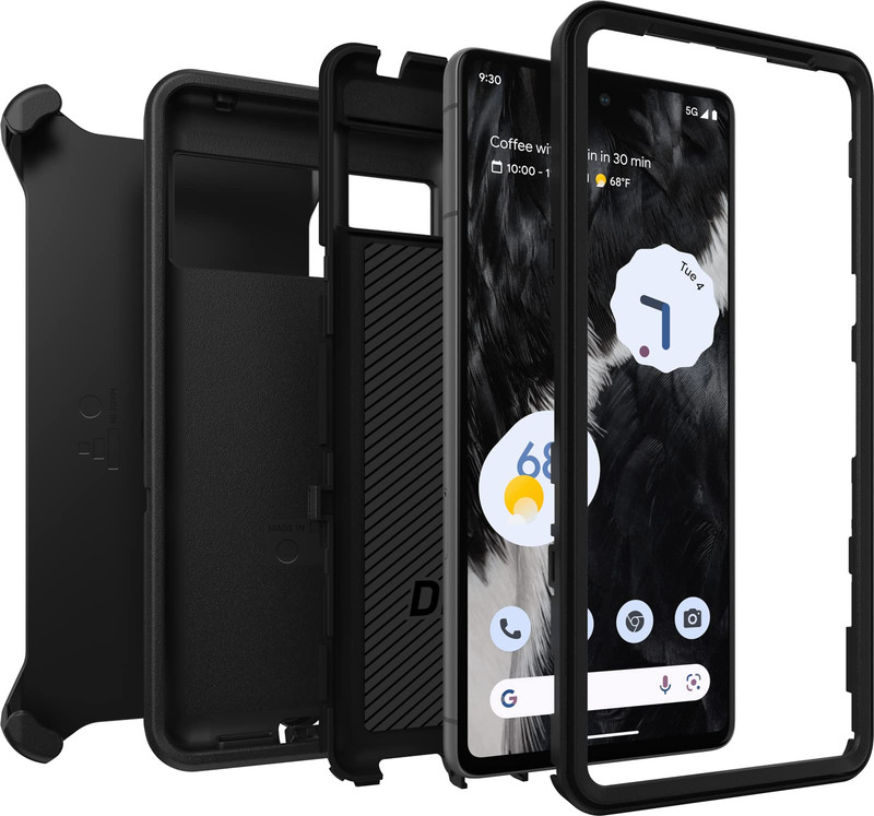 Cover For Google Pixel 7 OtterBox Defender Series Case - Black gallery