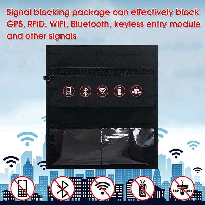 Faraday Bag RFID Signal Blocking Shielding Pouch Large Laptop Case Small / Large gallery