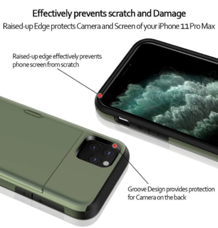 Card Holder Shockproof Wallet Case For iPhone 12 11 X 8 7 6 5 SE Pro Max Mini gallery