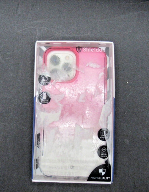 SHIELDON CASE FOR IPHONE 13 PRO MAX 6.7 PINK / CLEAR SD-IP-P6.7-SDBC-RED-CLR