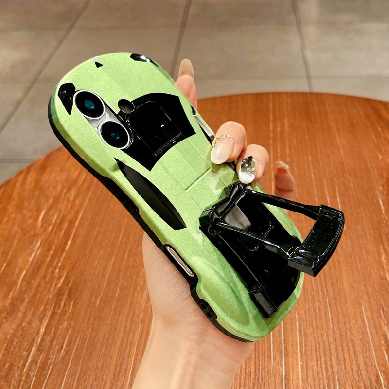 3D Race Sport Car Phone Case With Stand for iPhone 17 16 15 14 13 12 11 Pro Max gallery