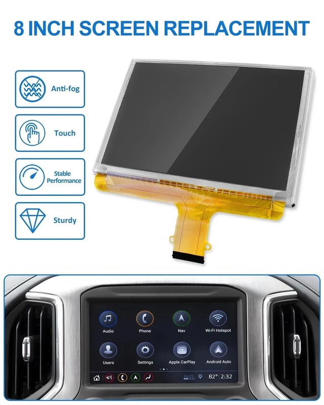 8" Touch Screen with LCD Digitizer Navigation Radio Replacement for Chevy GMC... gallery