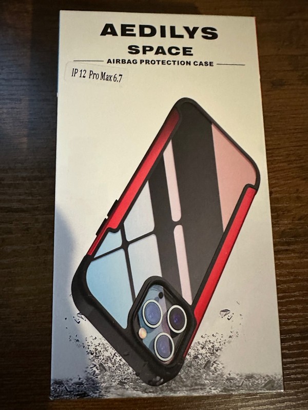 Aedilys Space Airbag Protection Case iPhone 12 Pro Max Black x 2