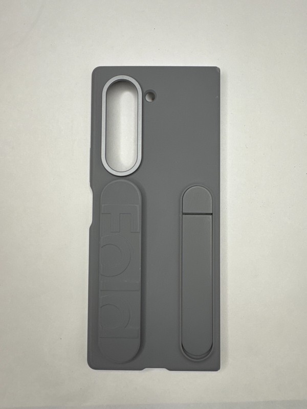 Samsung – Galaxy Z Fold6 Silicone Case – Gray, Camera side ONLY