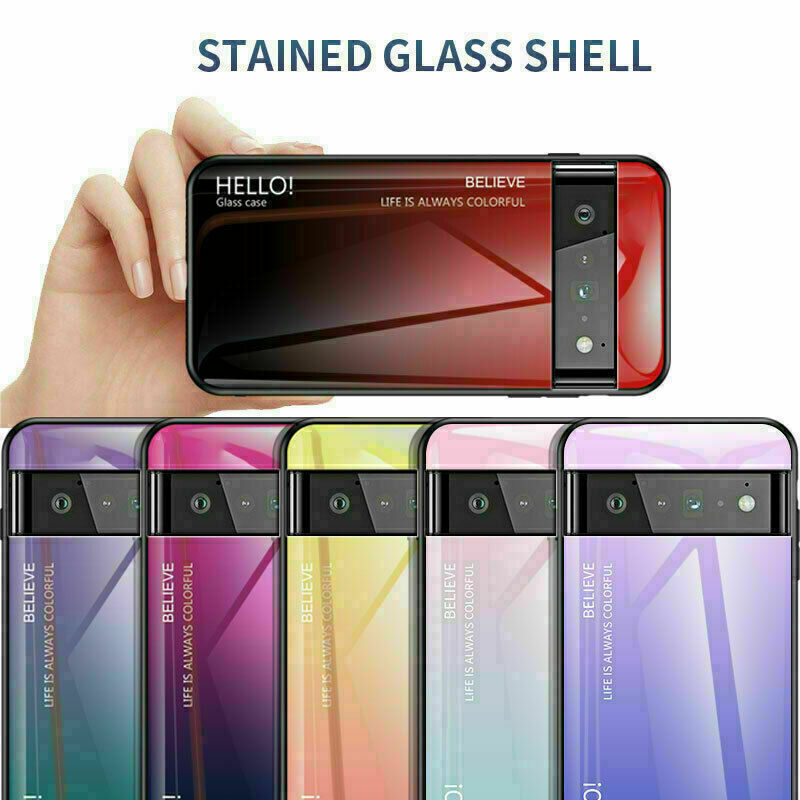 Case For Google Pixel 6A 7A Pro Material Glass Shockproof Color Phone Case Cover gallery