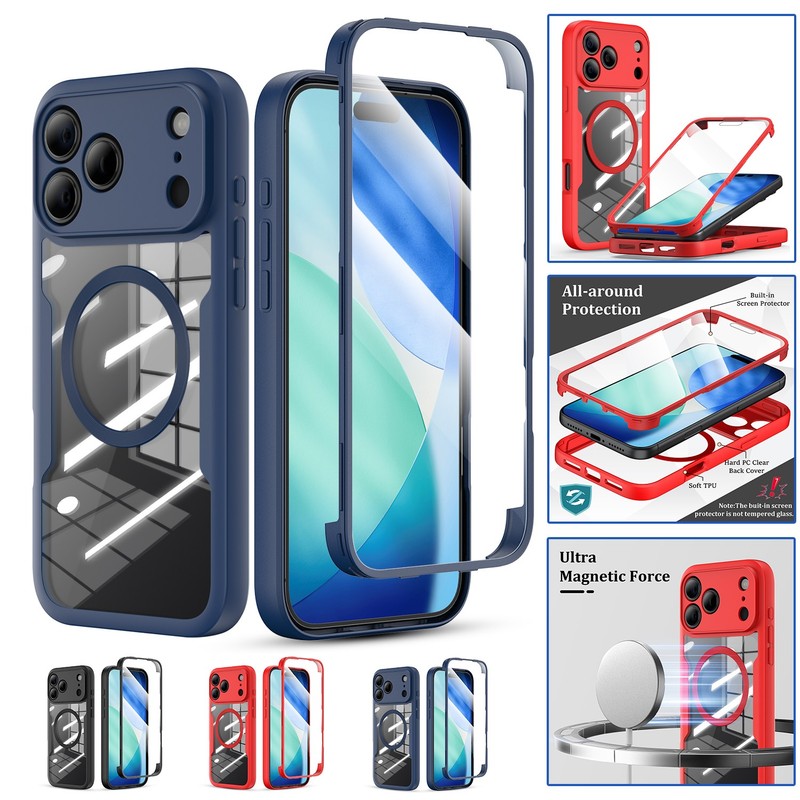 360° Full-Body Magnetic Case With Built-in Screen For iPhone 17 Pro Max/ 17 Pro gallery