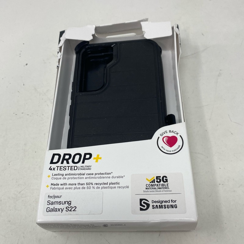 OtterBox Defender Pro Case w/ Holster for Galaxy S22, Black