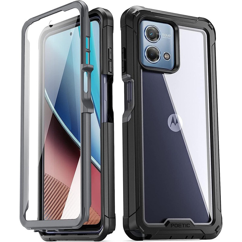 2-in-1 Case For Moto G Stylus 4G 2023 [Anti-Scratch Clear Back] Shockproof Cover