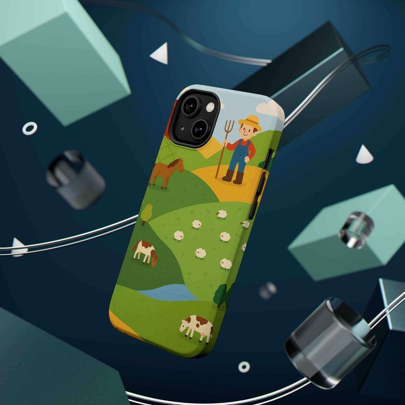Farm-Themed Impact-Resistant MagSafe Phone Case gallery