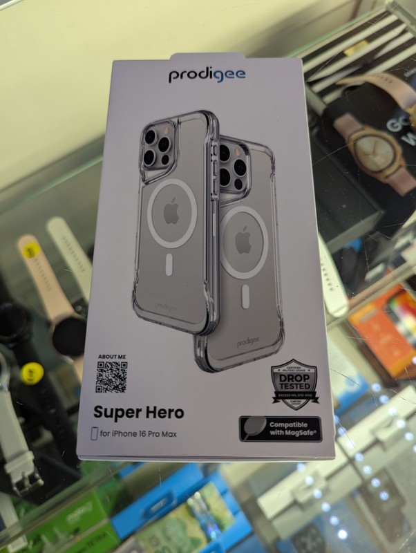 Prodigee Super Hero for iPhone 16 Pro Max Clear Phone Case