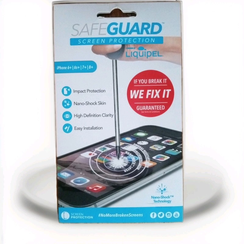 Safeguard Screen Protection For iPhone 6 6s 7 8 by liquipel New In Package