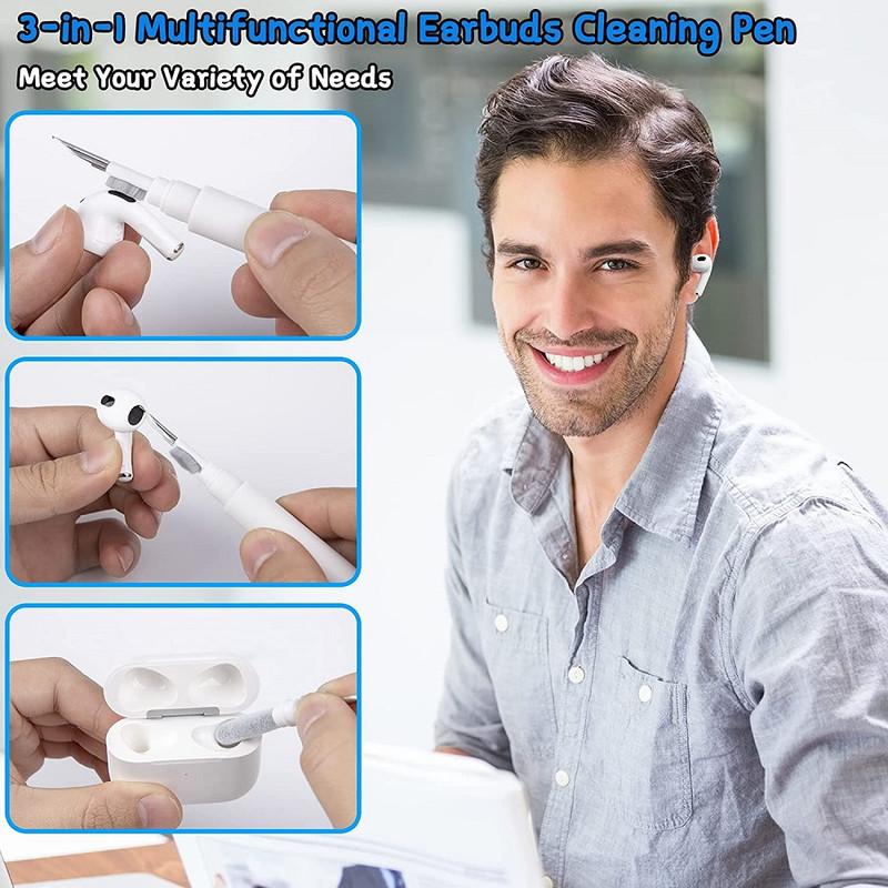Cleaning Pen For Airpods Pro1 2Earphones Cleaner Kit Soft Brush Case Earbuds LOT gallery