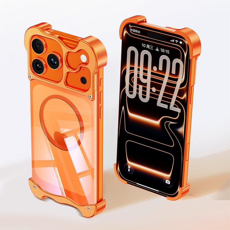 For iPhone 17 16 15 Pro Max Ultra Slim Frameless Case Magnetic Shockproof Cover gallery