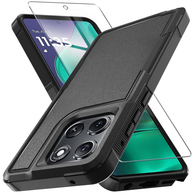 For Motorola Moto G Stylus 5G 2025 Case Shockproof Phone Cover + Tempered Glass