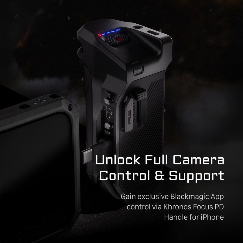Tilta Khronos Compatible with iPhone 16 Pro Handheld Kit (Black, iPhone 16 Pro) gallery