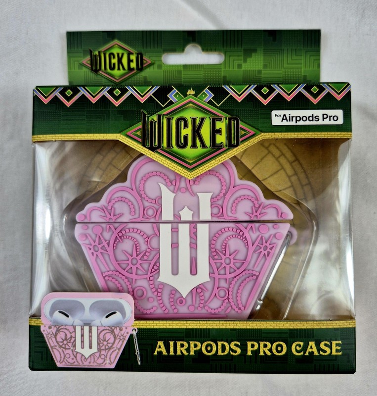 Wicked for Good Glinda Crown Pink Airpods Pro Case Cover NEW