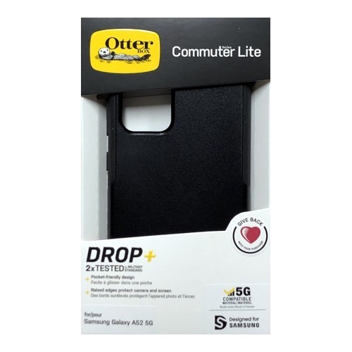 OtterBox Samsung Galaxy A52 5G Commuter Lite Series Dual Layer Phone Case Black