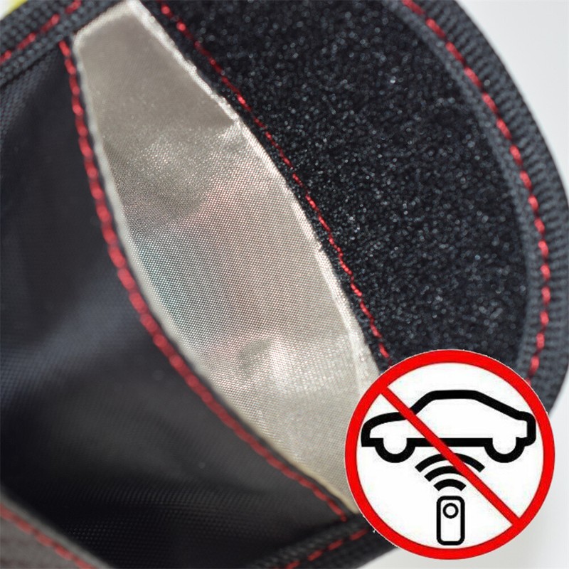2Pc Car Key Signal Blocker Case Faraday Cage Anti-Radiation Keyless Fob Bag gallery