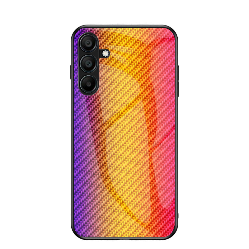 Carbon Fiber Textured Glass Case For Samsung Galaxy A55/A32/A16/A15/A14/A13/A05S