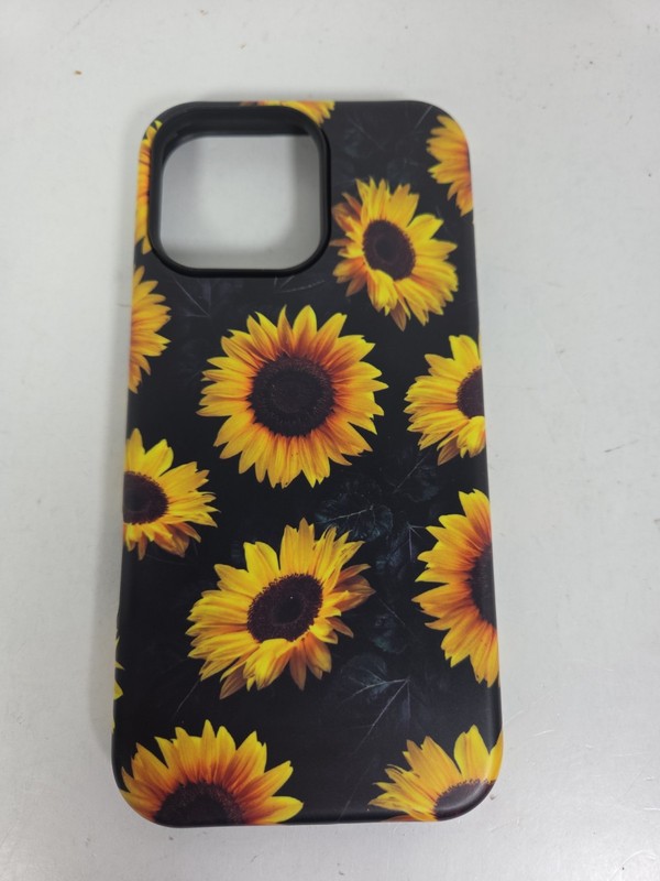 New Phone Case For iPhone 16 Pro Max | Sunflowers On Black Background