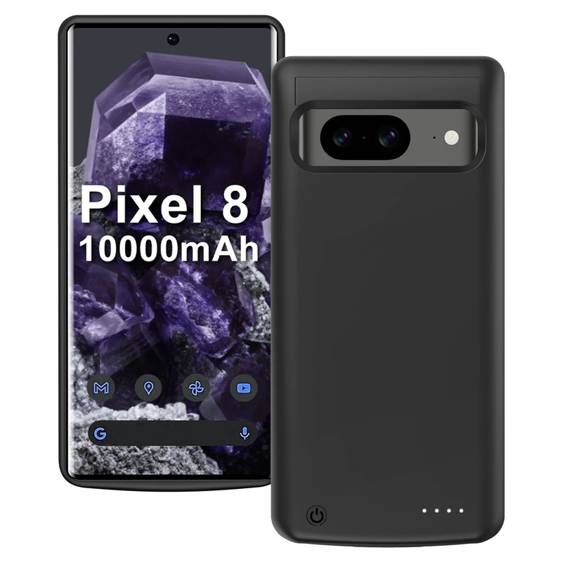 10000mAh Battery Charger Case For Google Pixel 8 Pro/Pixel 8 Charging Power Bank