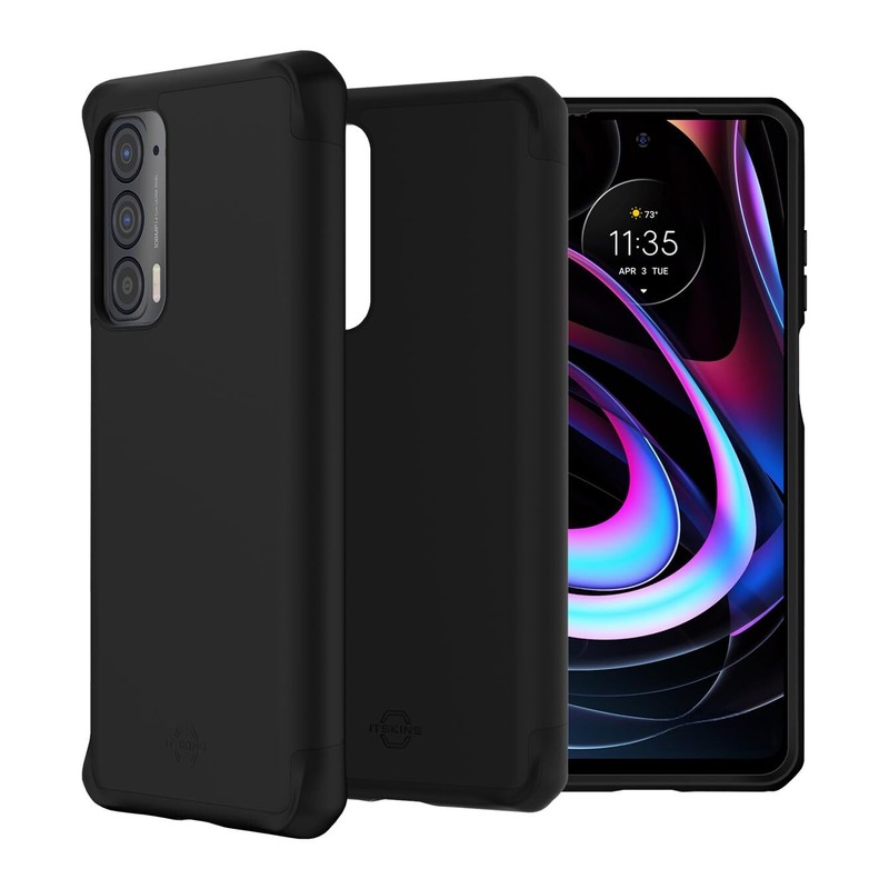 ITSKINS Hybrid Drive Case – Moto Edge (2021), Slim Hybrid – Black