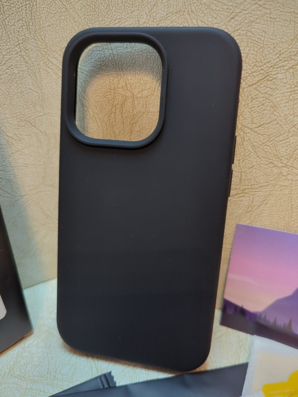 CordKing 5 in 1 iPhone 14 Pro Phone Case 6.1" Dark Black w/Screen/Camera Glass gallery