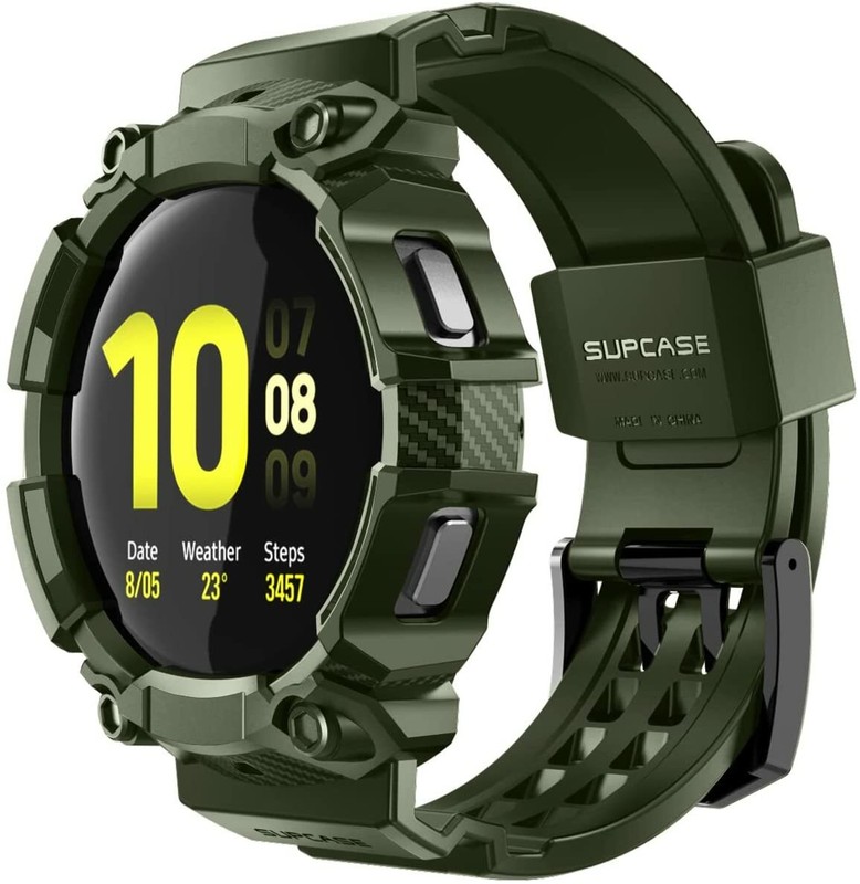 SUPCASE Protective Case Watch Strap Band For 2021 Samsung Galaxy Watch 4 (44mm)