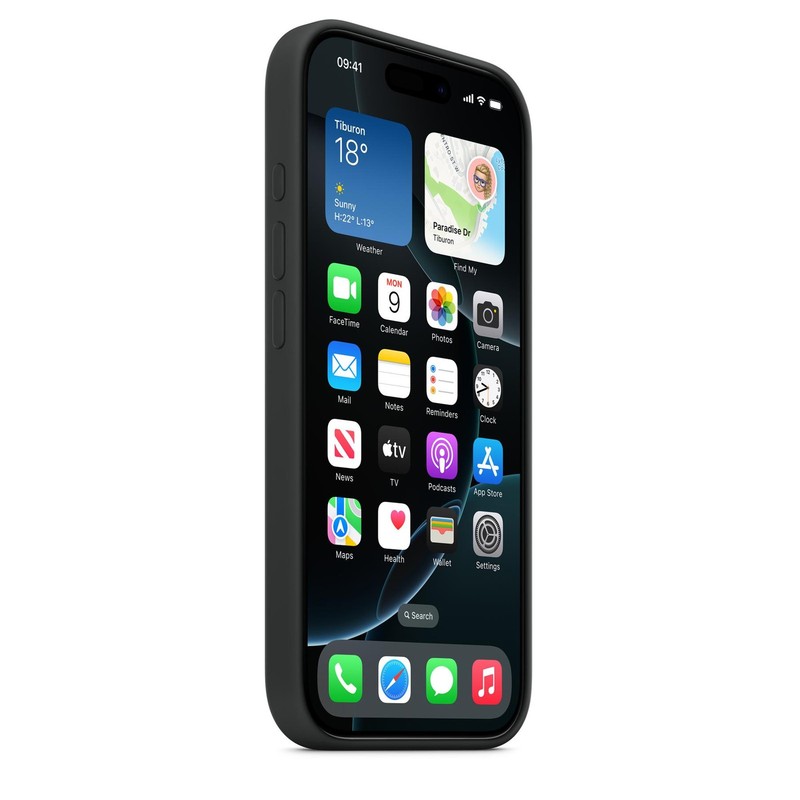 Genuine / Official Apple iPhone 16 Pro Silicone Case / Cover - Black - New gallery