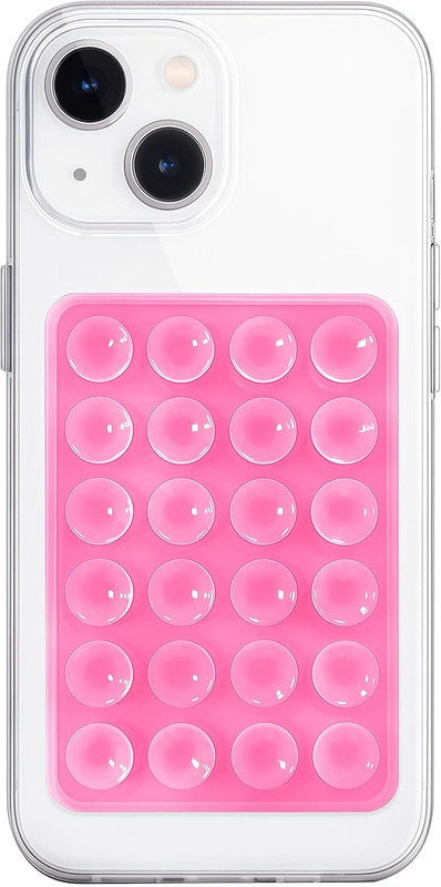 Anteel Silicone Suction Phone Case Mount, Non Slip Sticky Phone Grip for Cellpho